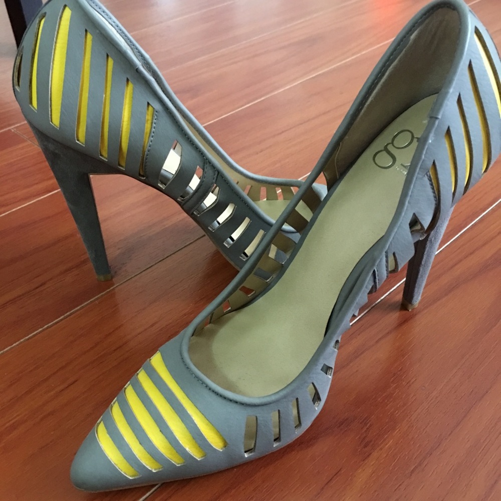 Gray high heels!